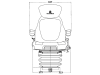 Grammer Traktorsitz "Maximo® Dynamic", luftgefedert, High-Performance-Stoff, anthrazit/grün/silber