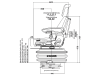 Grammer Traktorsitz "Maximo® Comfort", luftgefedert, High-Performance-Stoff, anthrazit/grün/silber