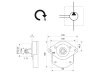 Hydraulikpumpe rechts einfach Fördermenge 11,0 cm³/U, für Landini 5000, 6000, 7000, 8000, Blizzard, CF, Frutteti, Trekker