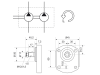 Hydraulikpumpe links doppelt Fördermenge 11,0 cm³/U; 8,0 cm³/U, für Case IH