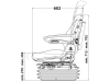 Grammer Traktorsitz "Maximo® Comfort Plus", mit/ohne Sitzheizung, luftgefedert, High-Performance-Stoff, anthrazit/grün/silber