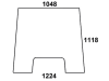 Frontscheibe, grün, für Massey Ferguson 3000 (bis Serien Nr. 50129)