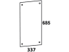 Seitenscheibe, klar, hinten, für Case IH 433, 533, 633, 733, 833, 933, Kabine Silent S3