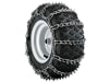 Husqvarna® Schneeketten mit Spikes für Reifen 18x9.50-8, Rasentraktoren TC, Aufsitzmäher Rider R TC 238TX, TC 242TX, 9971036-10