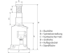 Weber-Hydraulik Wagenheber "A"/"ATG"/"AX", hydraulisch, mit Spindelverstellung