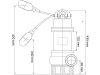 DeLaval Tauchpumpe "C4000", 400 l/min, Anschluss 2", 98653875