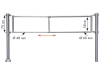 Patura Abtrennung "R2", 250 – 420 cm, 2 Horizontalstreben, 304211