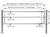 Patura Futtertischabtrennung, 5 m, 3 Horizontalstreben, 321407