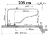 Patura Liegeboxenbügel "Classic" für Großvieh, Ø Rohr 60,3 mm, Länge 2,05 m, Höhe 1,25 m, 334525