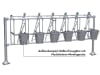 Patura Montagesatz für 5 Kälbertränkeeimer mit Haltern, 332211