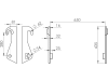 Düvelsdorf Euroadapter für Euro-Aufnahme; Schäffer hydraulisch 34 mm (650 mm), 35-19106