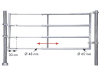 Patura Tor "R4", 310 – 410 cm, 4 Horizontalstreben, 323032