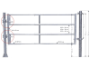 Patura Tor "RS4", 295 – 405 cm, 4 Horizontalstreben, 323122