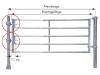 Patura Tor "RS5", 310 – 410 cm, 5 Horizontalstreben, 323132