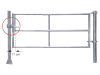 Patura Tor "RS3", 295 – 405 cm, 3 Horizontalstreben, 323112