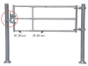 Patura Tor "TS3", 250 – 420 cm, 3 Horizontalstreben, 323598