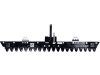 Agria Mähbalken Universal 105 cm für Wiesenmäher 4300 R, 5100, 5100 mit Honda Motor, 4347 653