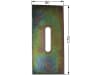 Abstreifer, 170 x 80 x 3 mm, Bohrung L x B: 60 x 13 mm für Rabe Zahnpackerwalze