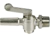 Vakuum-Hahn 1/2" gerade mit Absperrhebel, für Milchrohrleitung, verzinkt