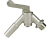 Vakuum-Hahn 1/2" 45° Winkel mit Absperrhebel, für Milchrohrleitung, verzinkt