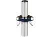 Interpuls Anschlussrohr mit Dichtung und Haltefeder, vernickelt, für Vakuumventilhahn, 10 mm Vakuumschlauch