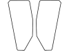 Türscheibe, klar, links/rechts, für Fiat -88, -90, 580, 680, 780, 880, 980, Kabine Komfort; CS 14; CS 15; CS 16; CS 17; CS 18; CS 19