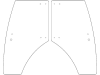 Türscheibe, grün/klar, links/rechts, für Zetor 3000, 4000, 5000, 6000, 7000, Proxima, Kabine Proxima