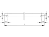 Walterscheid Profilrohr 0a Standard, 30; 39 x 2,8 mm, 800 mm, 1087877