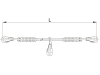 Walterscheid Betätigungsseil 3.500 mm für Unterlenkerfanghaken UHK-C Kat. 1, 2, 3L, 3, 4, 1305393