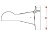 Walterscheid Kalotte "ZKK80-110", mit Flansch B x H 100 x 110 mm, für Zugdeichsel mit Kugel 80 Zug-Kugelkupplung, 8003309