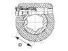 Walterscheid Reib-Freilaufkupplung "EFK96/4R", Ø Teilkreis 138 mm, 1 3/4" 6, Auslösekraft 1.500 Nm, 6 x M 12, Verschluss Klemmkonus CC, 1101667