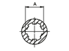 Walterscheid Reibkupplung "EK92/4", Ø Teilkreis 118 mm, 1 3/8" 6, mit Ziehverschluss, 6 x M 10, Verschluss Ziehverschluss ZV