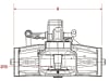 Walterscheid Zugmaul "KU2000/311NA5", automatisch mit Adapterplatte  311/22/30 mm, Ø Bolzen 32 mm, schwarz, für Traktor mit Anhängebock, 8004684