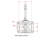 Walterscheid Zugmaul "KU540ZB335-5" mechanisch mit Flansch, B x H 160 x 100 mm - 21 mm, Ø Bolzen 32 mm, schwarz, für Traktor, 8004452