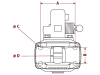 Walterscheid Zugmaul "KU9202A" automatisch mit Flansch B x H 140 × 80 mm, Ø Bolzen 32 mm, schwarz, für Adapterplatte Anhängebock Traktor, 8002790