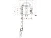 Walterscheid Zugmaul "KU601NB35", mechanisch mit Flansch  B x H 120 x 55 mm x 15 mm, Ø Bolzen 35 mm, schwarz, Abschleppkupplung, 8004720