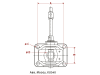 Walterscheid Zugmaul "KU514BEHB" mechanisch mit Flansch B x H 106 x 65 mm, Ø Bolzen 32 mm, schwarz, für Traktor, 8004477