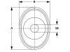 Walterscheid Geräteschutztopf 350 x 285 x 180 mm, mit Montageöffnung und Gummimanschette, 1353044