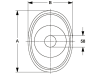 Walterscheid Geräteschutztopf 280 x 200 x 240 mm, mit Montageöffnung und Kunststoffmanschette, 1378019