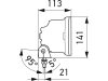 Hella® LED-Scheinwerfer "Jumbo LED" 238 x 132 x 113 mm 9 – 32 V