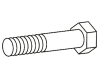 Walterscheid Sechskantschraube DIN 931; ISO 4014 M 7 x 60, für Scherbolzenkupplungen KB61/20, FKB61/20, 1304223