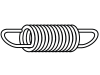 Walterscheid Zugfeder, 65 x 18,6 x 2,0 mm, für Unterlenkerfanghaken UHK-C Kat. 4, 1309755