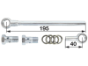 Walterscheid Verschraubungssatz Agraset 396 ohne Rückschlagventil, für Hydraulische Oberlenker HOLKH Kat. 2, 3, 1202959