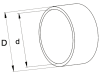 Walterscheid Stützring  62 x 58 x 2 mm, für Zwischenlagerung SD 25 Z, 1381284