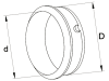 Walterscheid Gleitring "SD25Z" W; WW80°, 2300; 2400; 2500; 2380; 2480; 2580 Schutz SD 25; SDF 25, 1355155