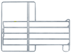 Patura Panel B x H: 3,00 x 1,45 m für Rinder, mit 5 Horizontalrohren und Tor, 310415