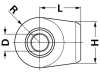 Walterscheid Anschweißende Kat. 3/2 Ø x B 28,4 x 45 mm, gerade, für Unterlenker, 1307342