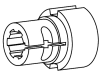 Walterscheid Nabe für Freilaufkupplung FKB61/20, F5/1, EF5/1