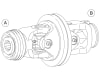 Walterscheid Weitwinkelgelenk "WG" WW80° 2280, 1 3/8" 6; Rillengabel 00a, 1113311