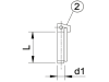 Walterscheid Klappsplint 12 x 46,5 mm für Kugelfangprofil Kat. 2, ohne Kette, 1095409